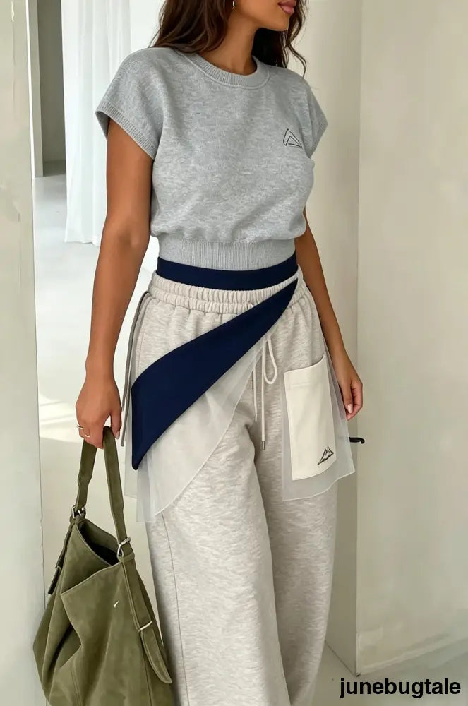 Cozy Drapey High Waist Floor Length Pants