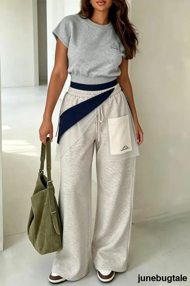 Cozy Drapey High Waist Floor Length Pants