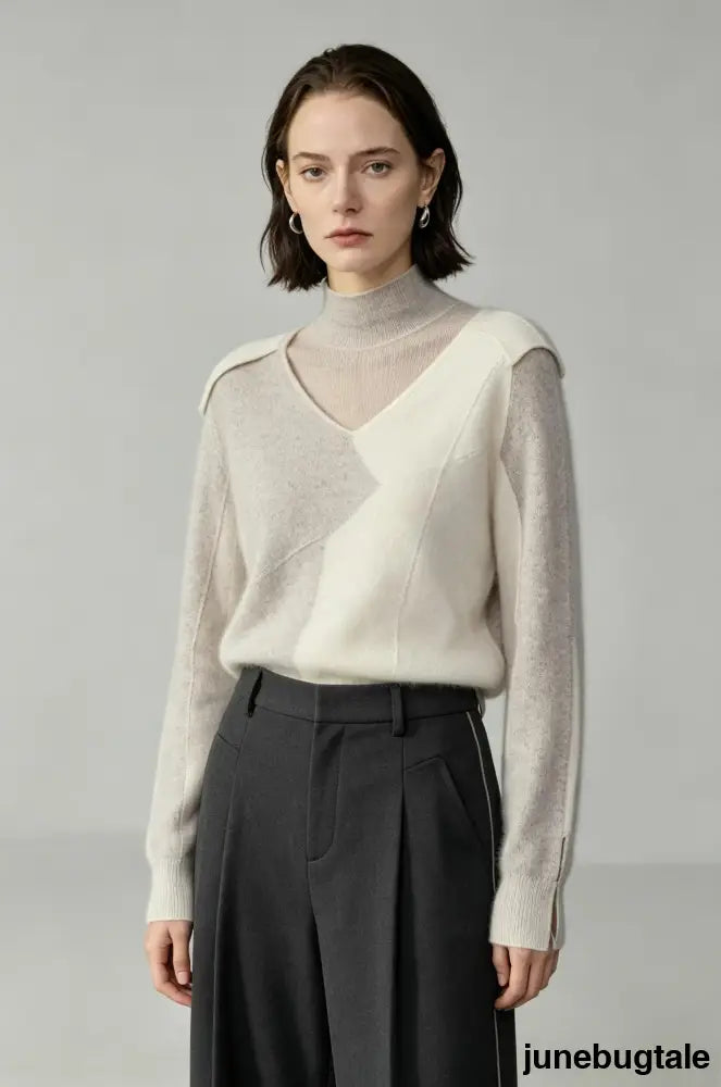 Relaxed Fit Wool Knit Top