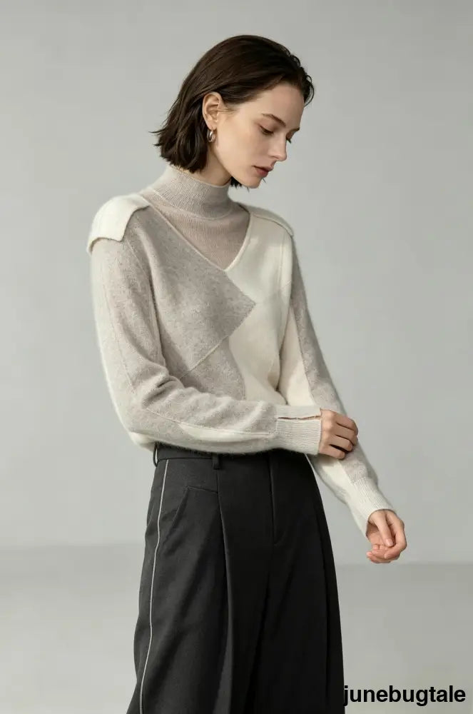 Relaxed Fit Wool Knit Top