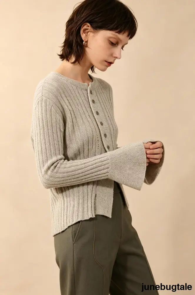 Soft Cropped Open Front Knit Top - Yellow / One Size